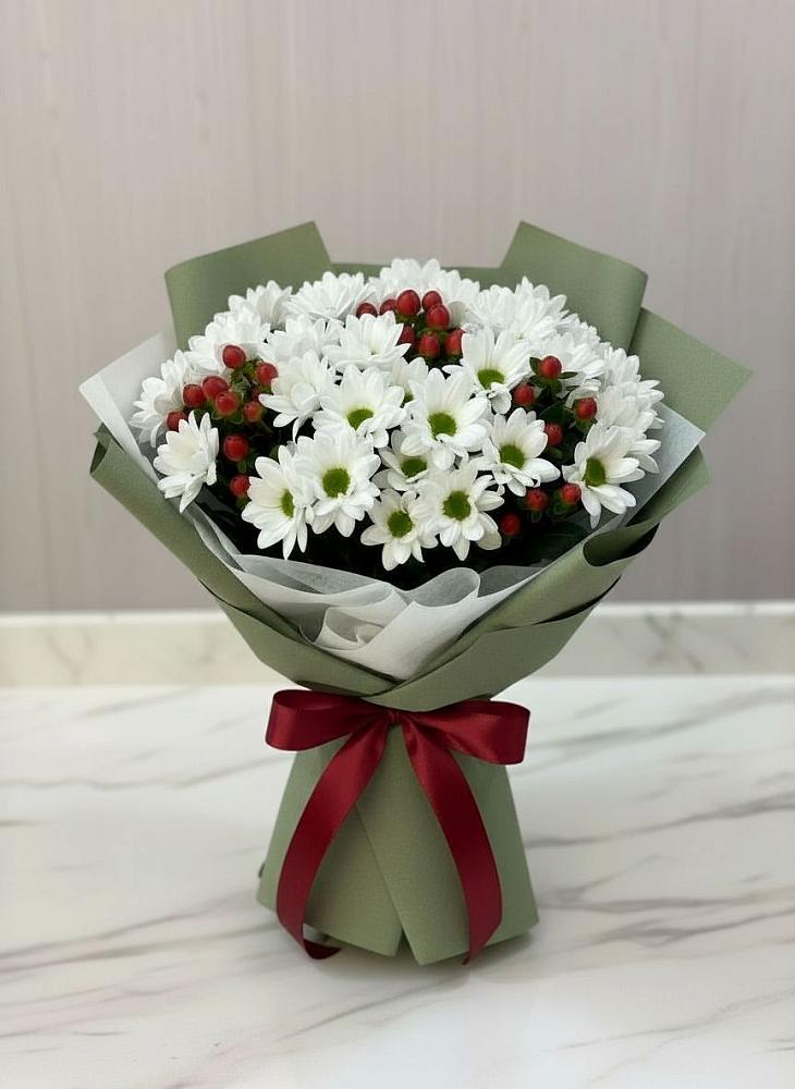 Букет цветов из: Хризантемы в Приближной