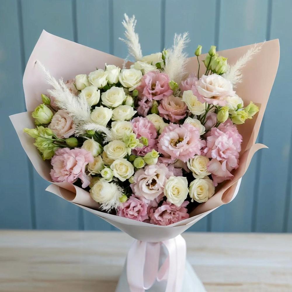 Букет цветов из: Альстромерии и Розы в Приближной