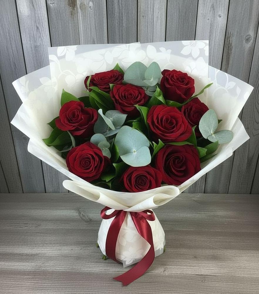 Букет цветов из: Розы в Приближной