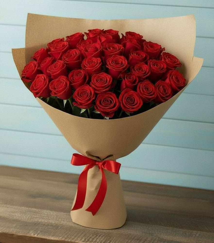 Букет Красные розы Милано в Приближной