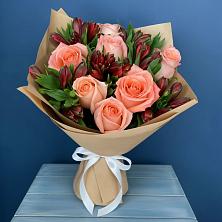 Букет цветов из:  Розы и Альстромерии в Приближной