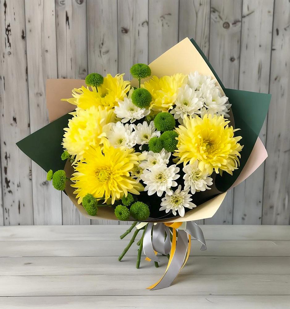 Букет цветов из: Хризантемы в Приближной
