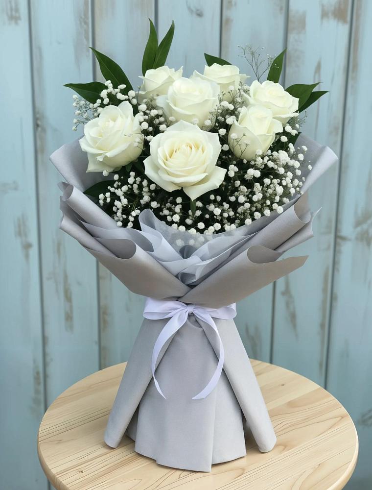 Букет цветов из: Розы в Приближной