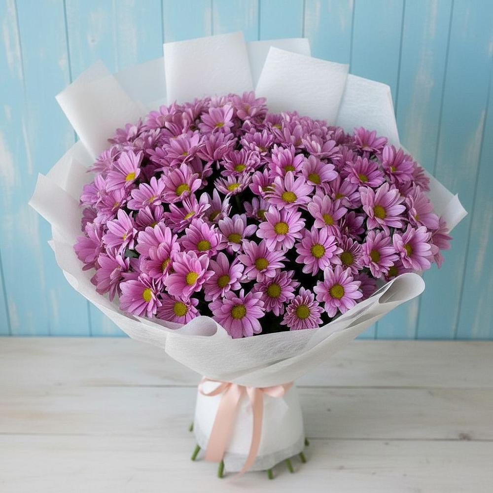 Букет цветов из: Хризантемы в Приближной