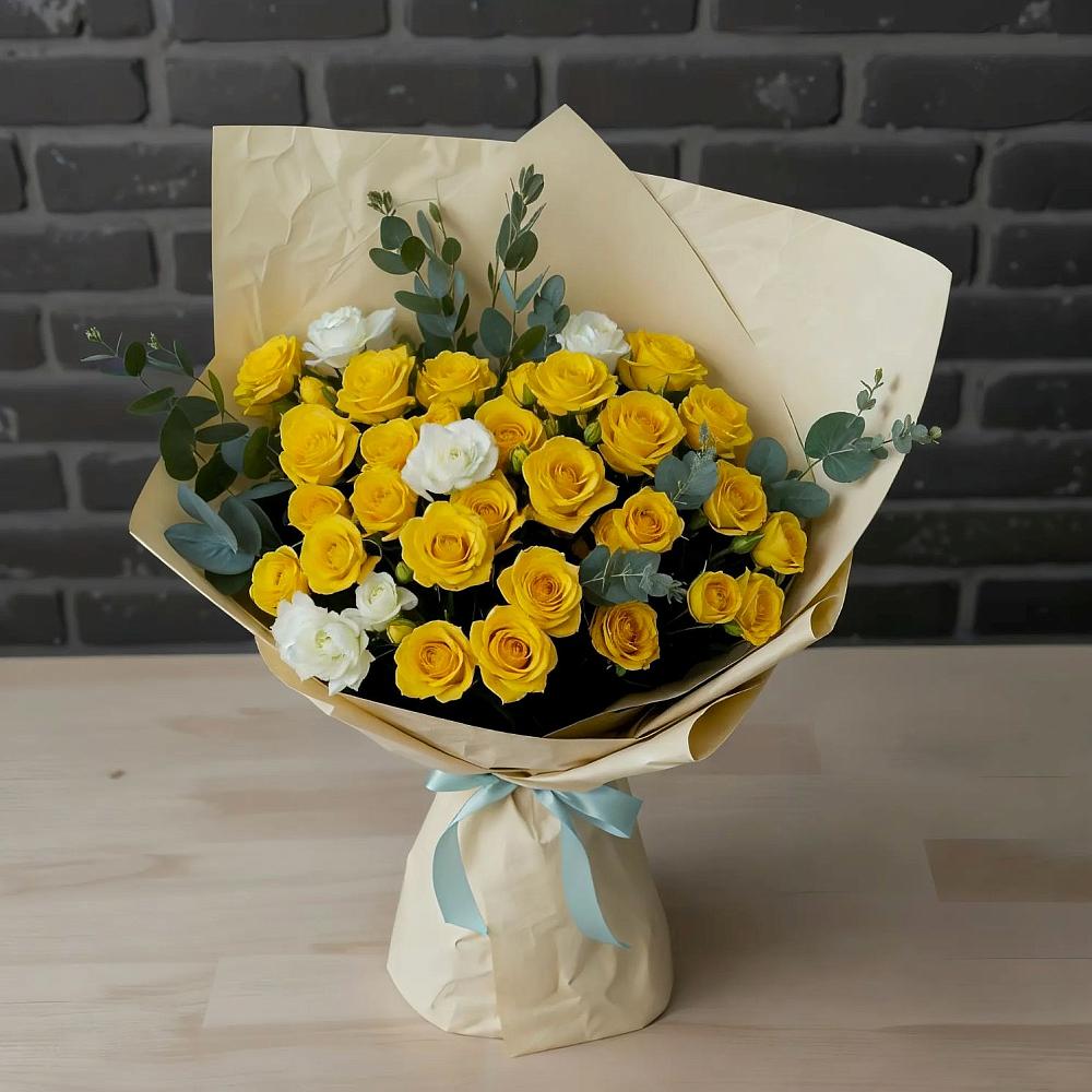 Букет цветов из: Розы в Приближной