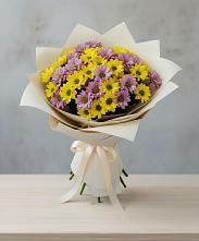 Букет цветов из:  Хризантемы в Приближной