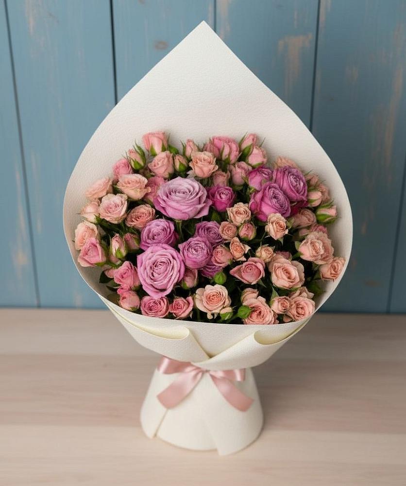 Букет цветов из: Розы в Приближной