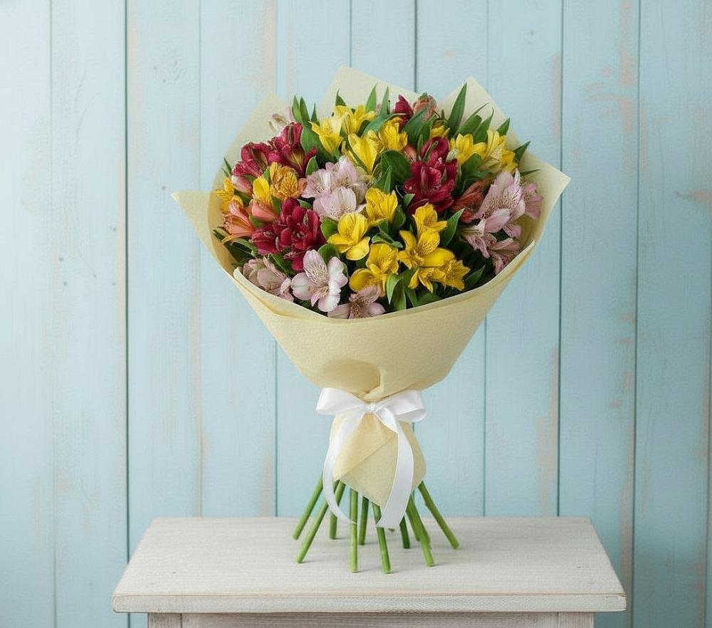Букет цветов из: Альстромерии в Приближной