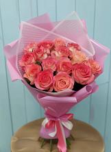 Букет 15 Розовых роз Равель в Приближной